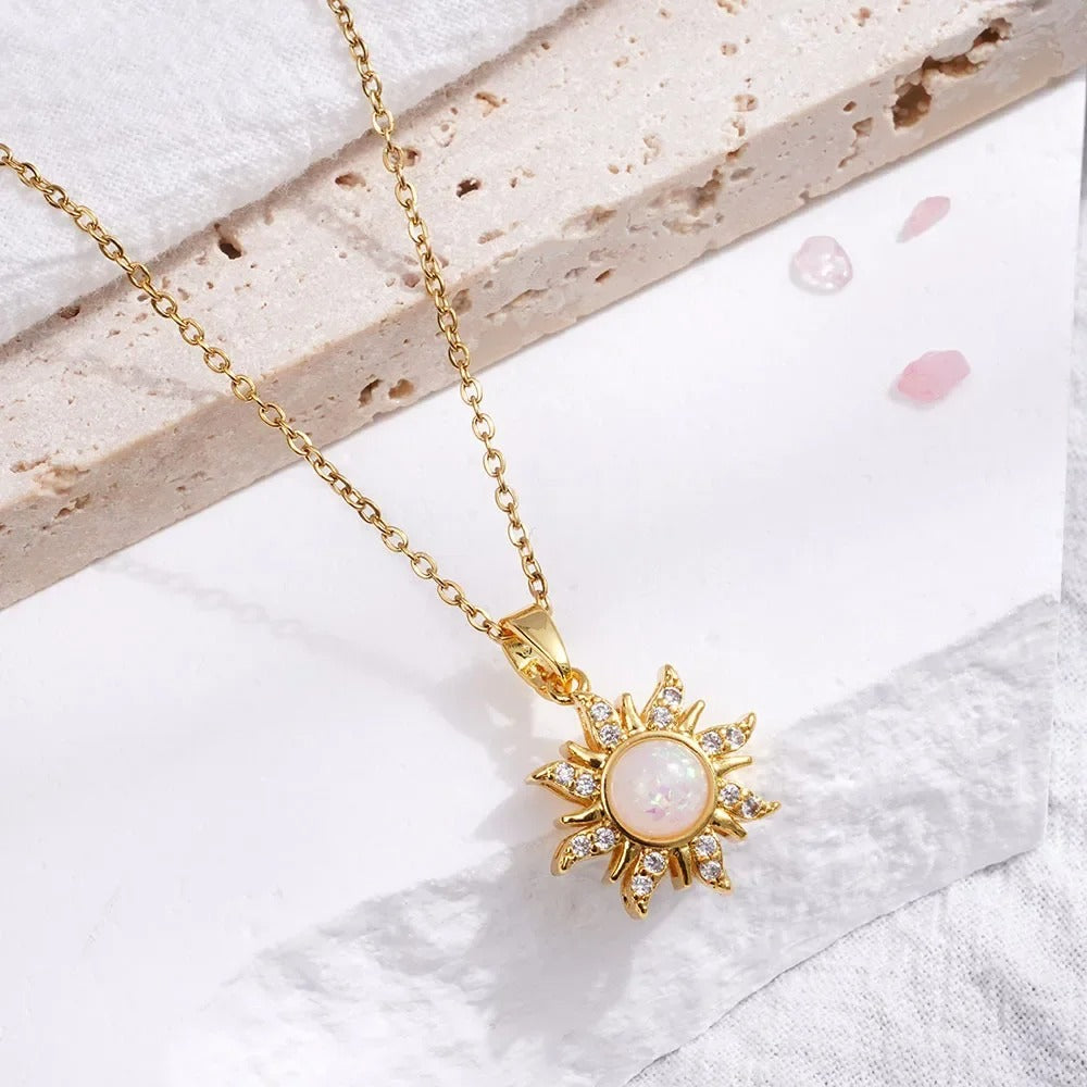 COLAR SOL RAPUNZEL CRAVEJADO BANHADO EM OURO 18K - GARG168