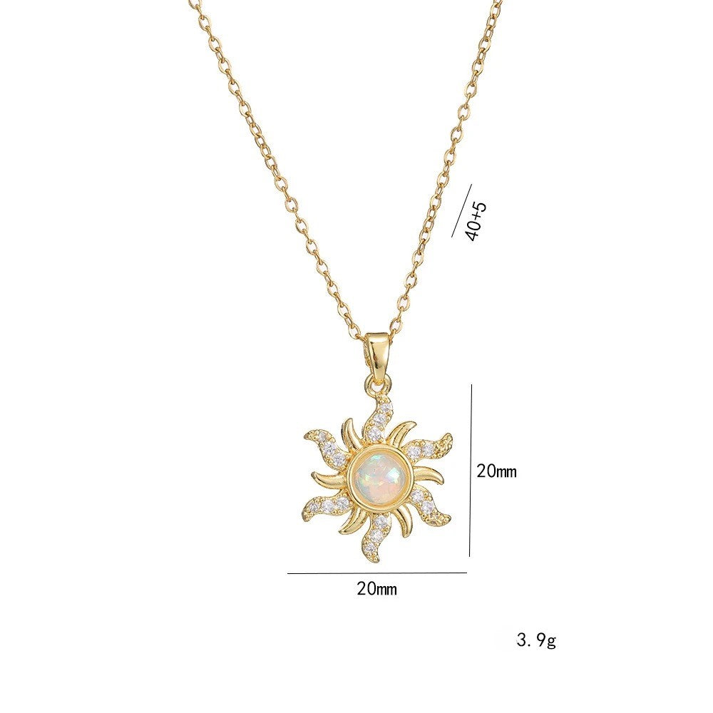 COLAR SOL RAPUNZEL CRAVEJADO BANHADO EM OURO 18K - GARG168