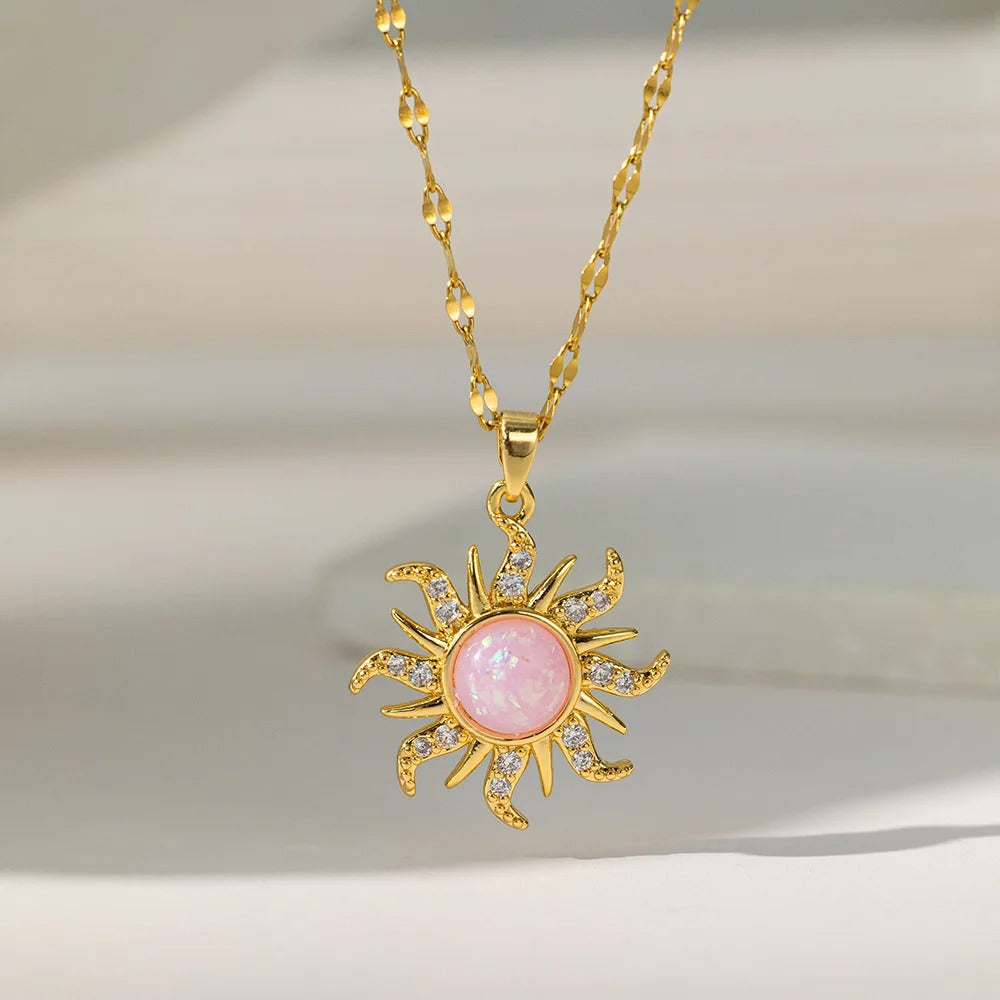 COLAR SOL RAPUNZEL CRAVEJADO BANHADO EM OURO 18K - GARG147