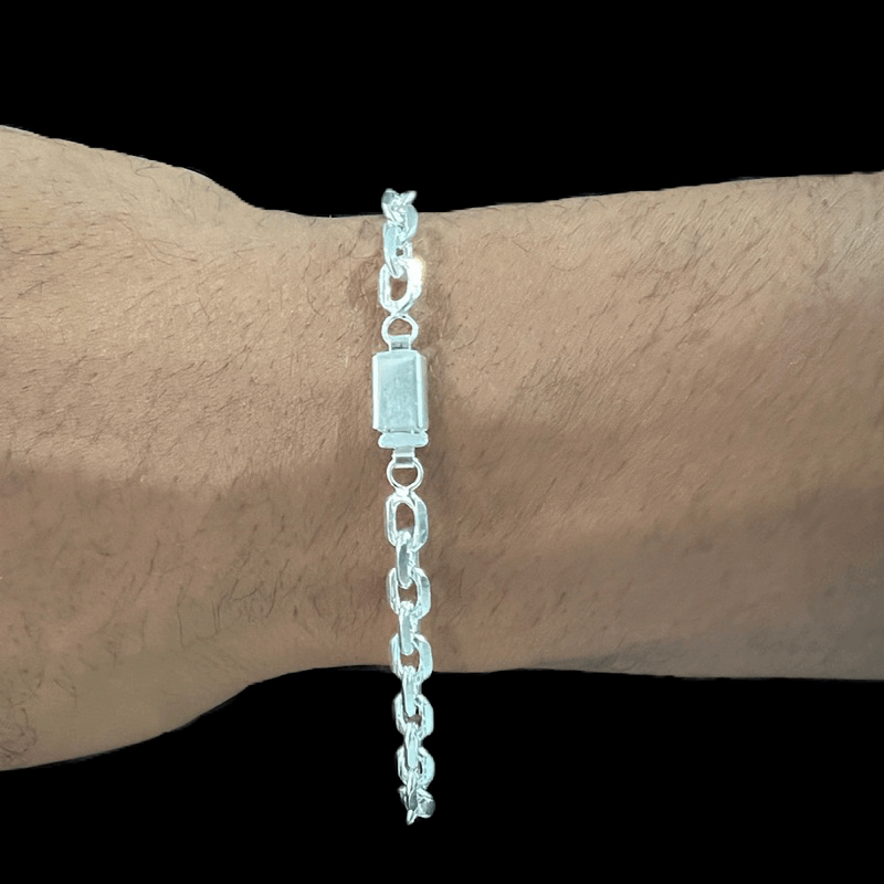 PULSEIRA CADEADO PRATA 925 - PUL174