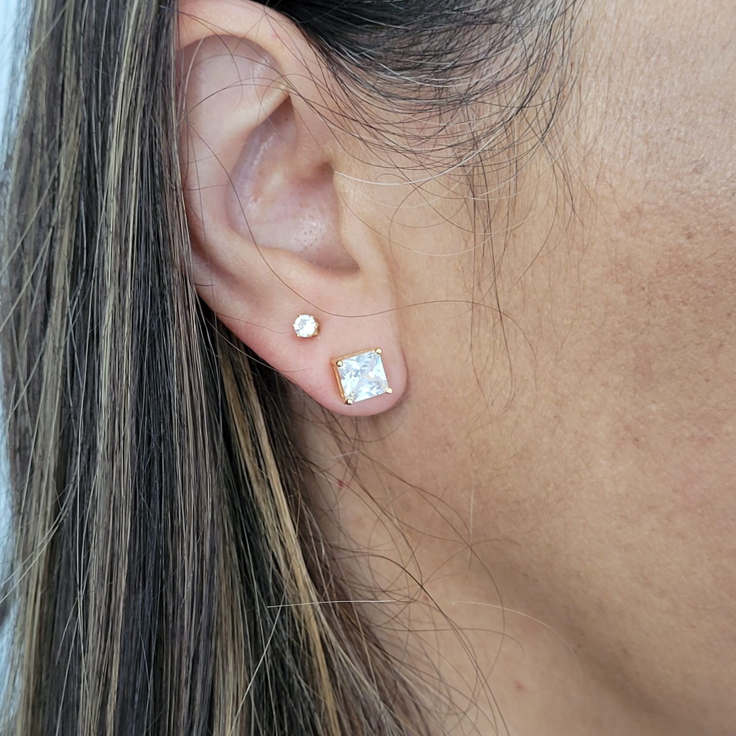 CONJUNTO CRISTAL BANHADO EM OURO 18K - CONJ818