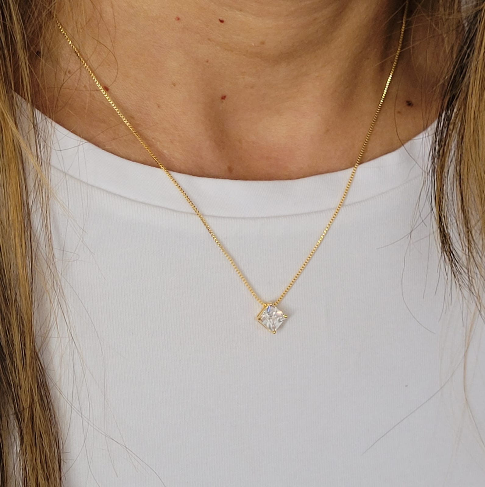 CONJUNTO CRISTAL BANHADO EM OURO 18K - CONJ818