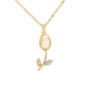 COLAR TULIPA BANHADO EM OURO 18K - GARG113