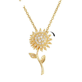 COLAR GIRASSOL BANHADO EM OURO 18K - GARG106