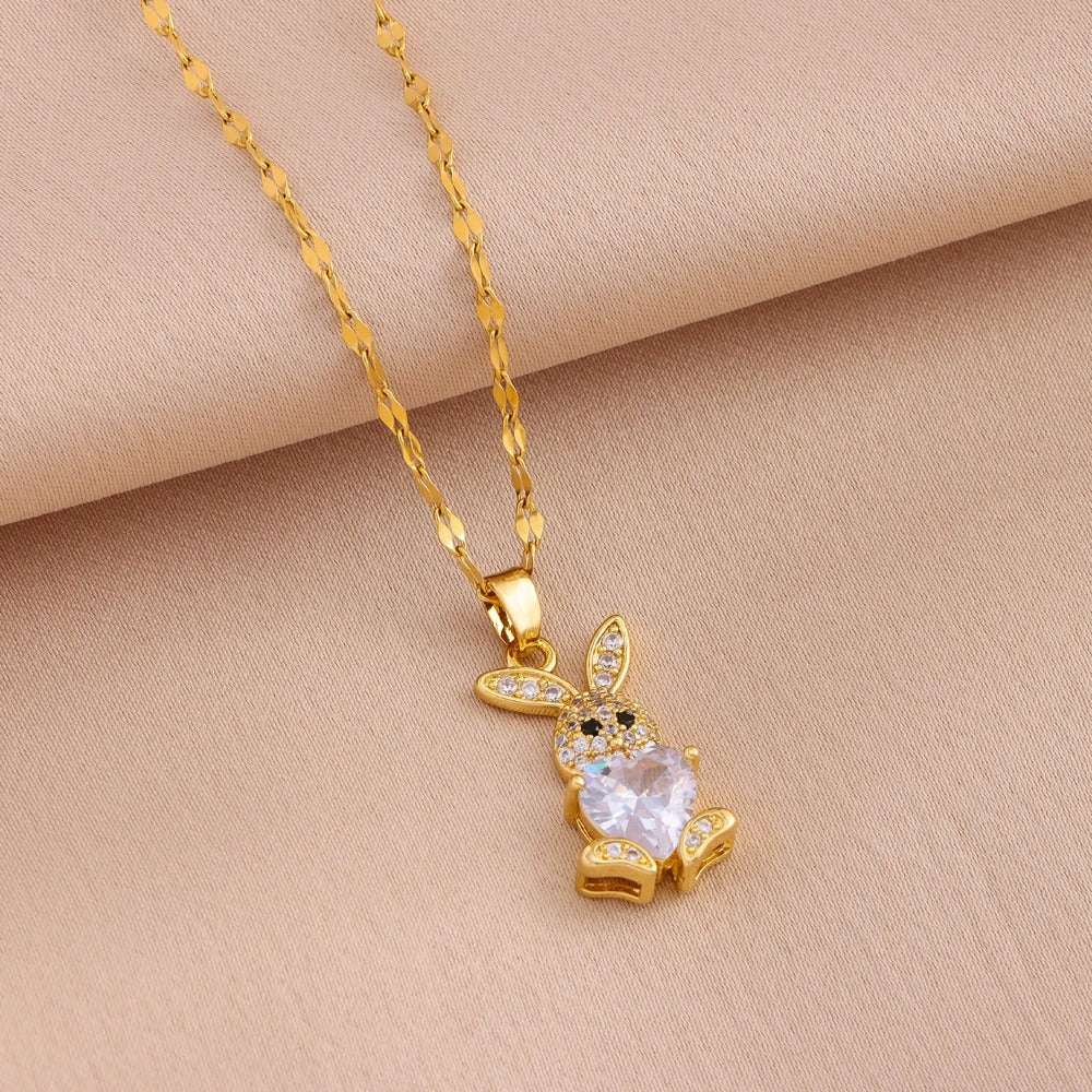 CONJUNTO PÁSCOA CRAVEJADO BANHADO EM OURO 18K - CONJ334