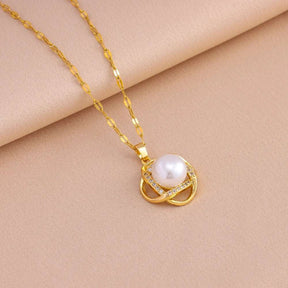 CONJUNTO PÉROLAS CRAVEJADAS BANHADO EM OURO 18K - CONJ612
