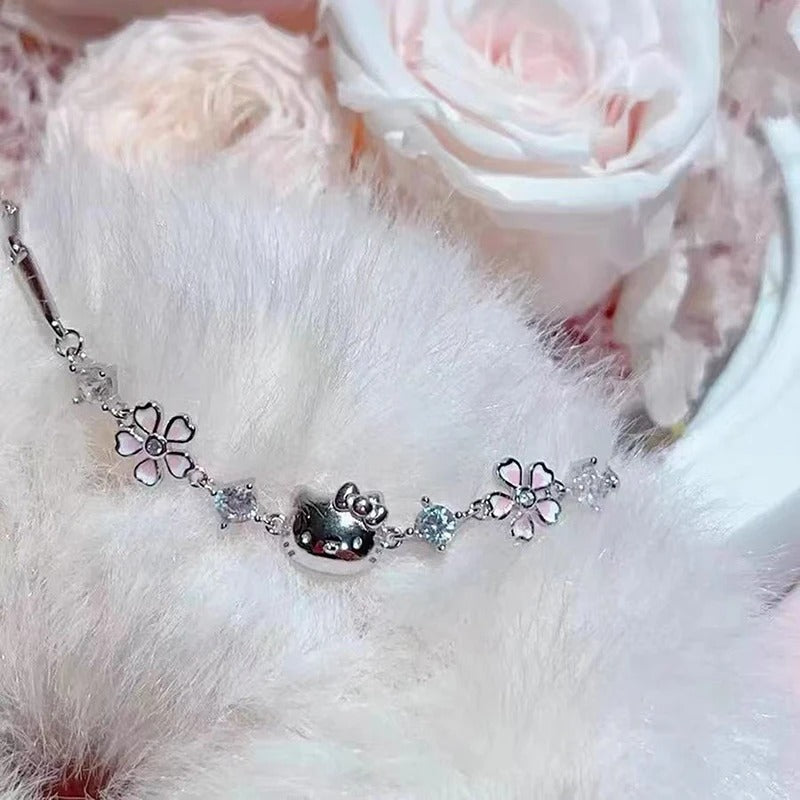 PULSEIRA HELLO KITTY PRATA 925 - PUL146