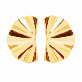 BRINCO LEQUE BANHADO EM OURO 18K - BRSI329
