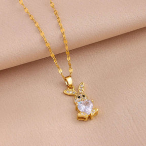 CONJUNTO PÁSCOA CRAVEJADO BANHADO EM OURO 18K - CONJ334