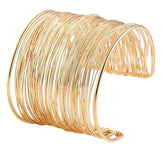 PULSEIRA FIOS DE OURO BANHADA EM OURO 18K - PLSI035