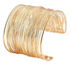 PULSEIRA FIOS DE OURO BANHADA EM OURO 18K - PLSI035