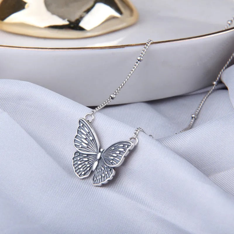 COLAR BORBOLETA PRATA 925 - PR0584