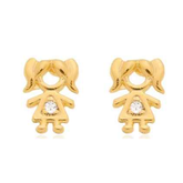 BRINCO MENINA BANHADO EM OURO 18K - BRSI344