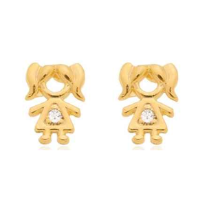 BRINCO MENINA BANHADO EM OURO 18K - BRSI344