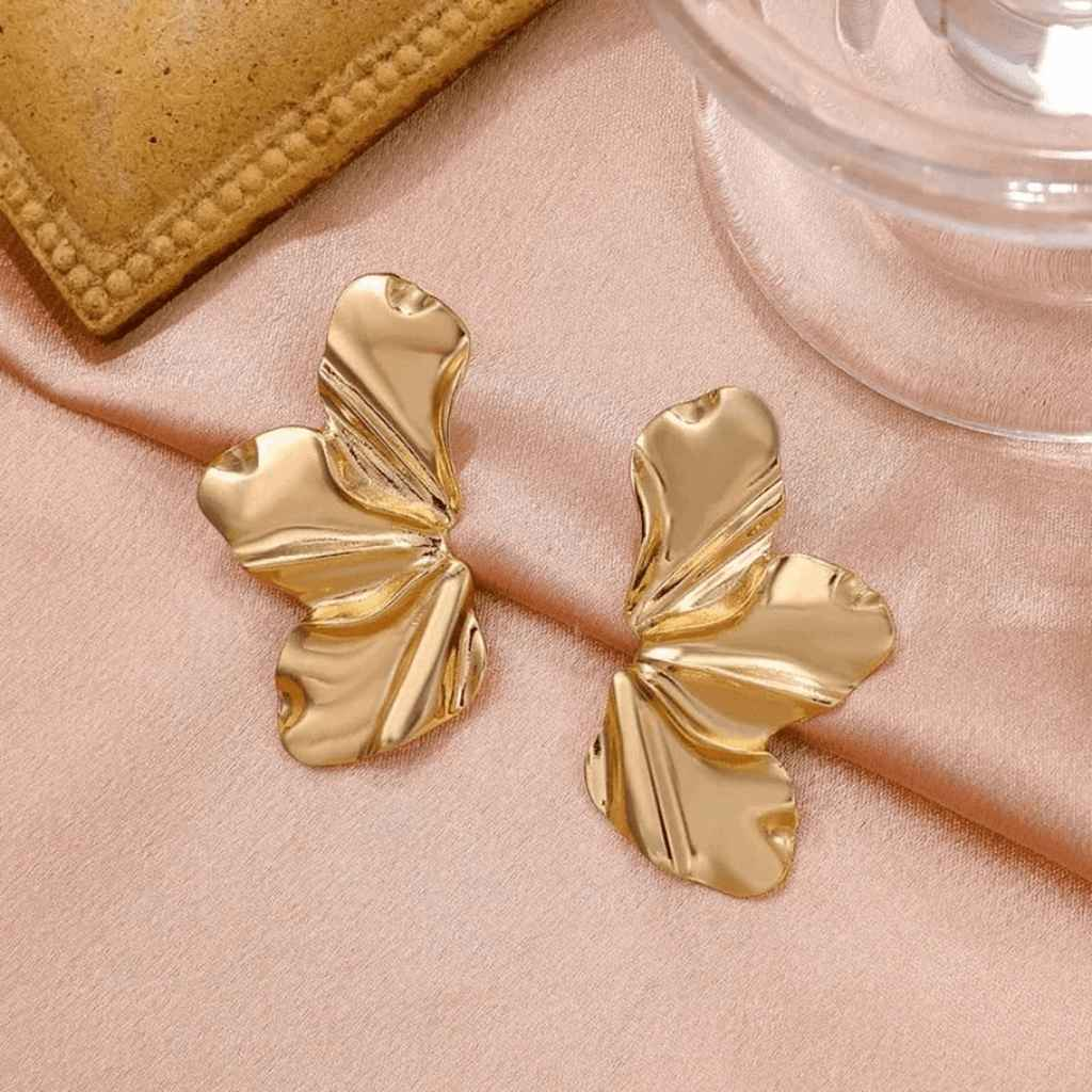 BRINCO FOLHAS BANHADO EM OURO 18K - BRSI324
