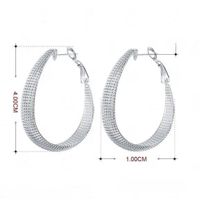 BRINCO ARGOLAS CRAVEJADAS PRATA 925 - BRP071