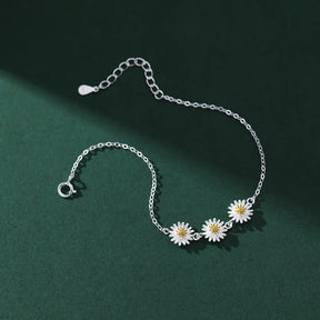 PULSEIRA MARGARIDAS PRATA 925 - PUL312