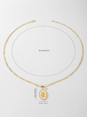 COLAR MADREPÉROLA NOSSA SENHORA BANHADO EM OURO 18K - GARGSI89