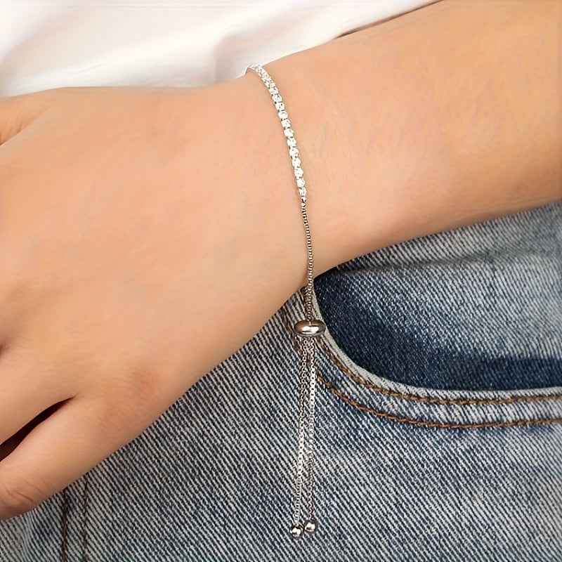 PULSEIRA PRATA 925 CRAVEJADA - PUL145