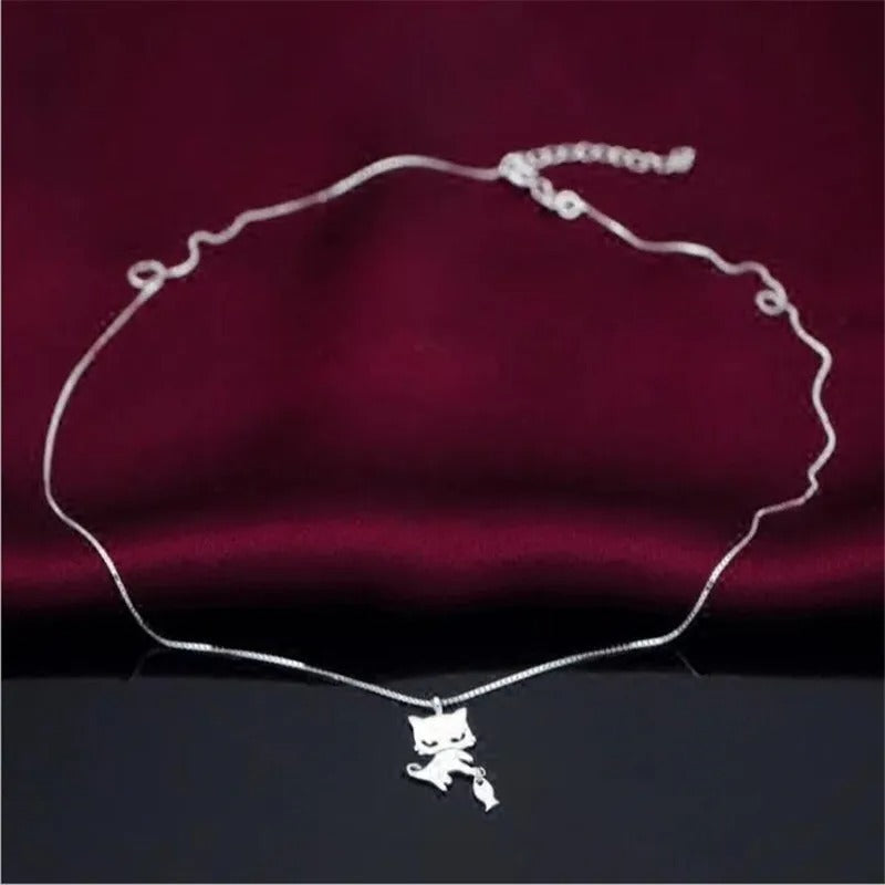 COLAR GATINHO PRATA 925 - PR0752