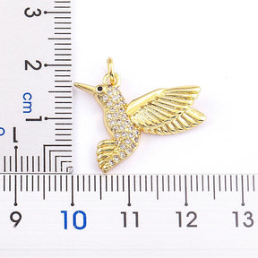 COLAR BEIJA-FLOR BANHADO EM OURO 18K - GARG1629