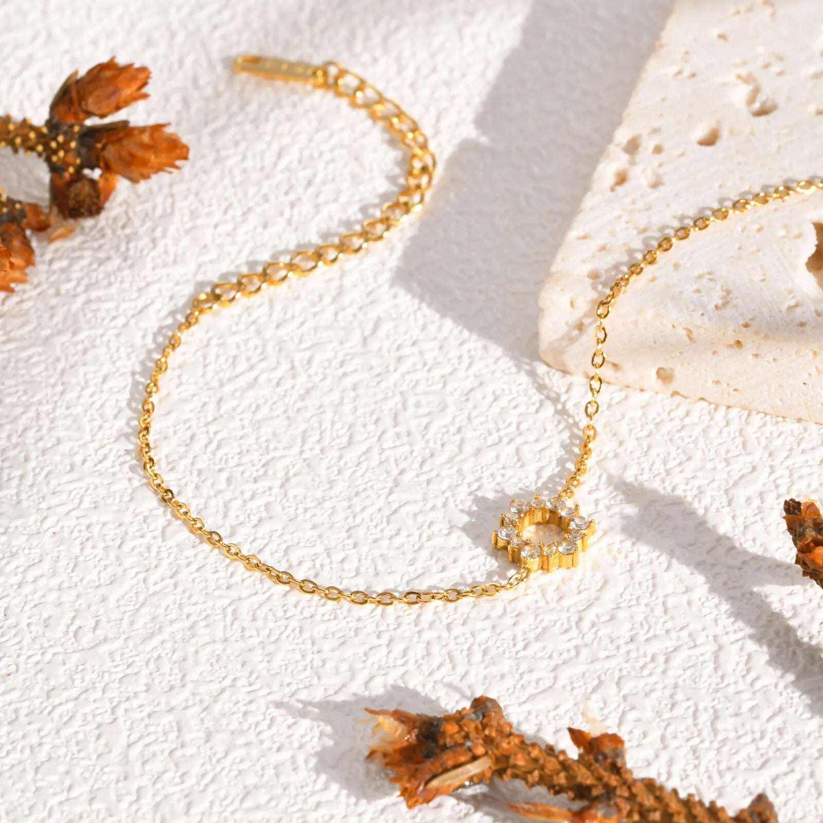PULSEIRA GIRASSOL BANHADA EM OURO 18K - PLSI 988