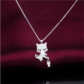 COLAR GATINHO PRATA 925 - PR0752