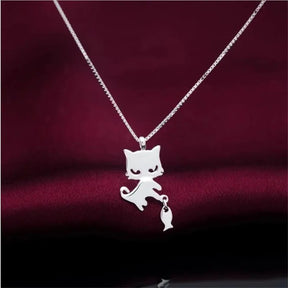 COLAR GATINHO PRATA 925 - PR0752