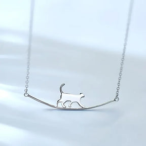 COLAR GATINHO PRATA 925 - PR0689