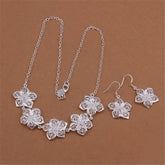 CONJUNTO FLORES PRATA 925 - CONP22