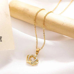 COLAR COROA DE ZIRCÔNIAS BANHADO EM OURO 18K - GARGSI014