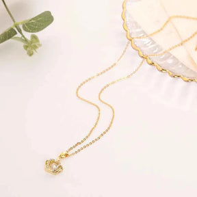 COLAR COROA DE ZIRCÔNIAS BANHADO EM OURO 18K - GARGSI014