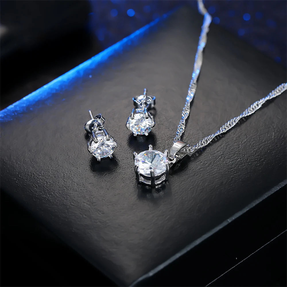 SUPER CONJUNTO PONTOS DE LUZ PRATA 925 - CONP70