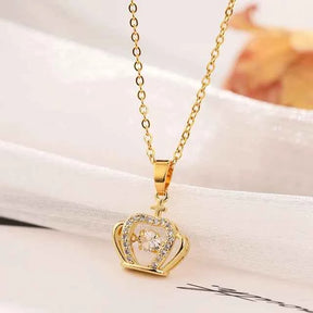 COLAR COROA DE ZIRCÔNIAS BANHADO EM OURO 18K - GARGSI014