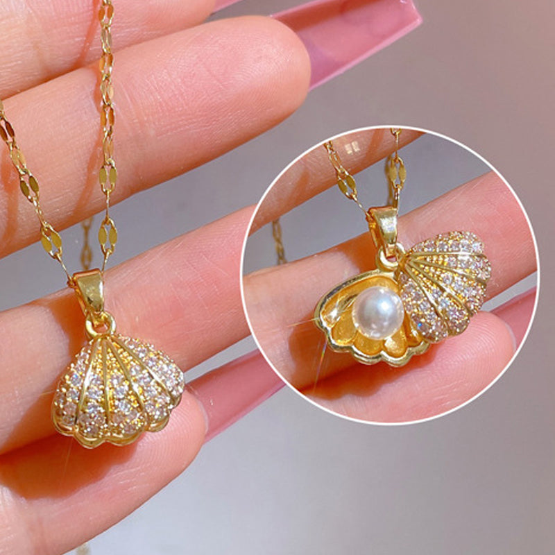 COLAR A PEQUENA SEREIA BANHADO EM OURO 18K - GARGSI013