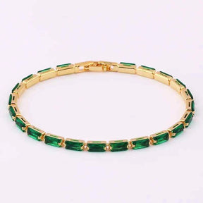 PULSEIRAS AJUSTÁVEIS ESMERALDA BANHADAS EM OURO 18K - PL652 - PL657 (DIVERSOS)