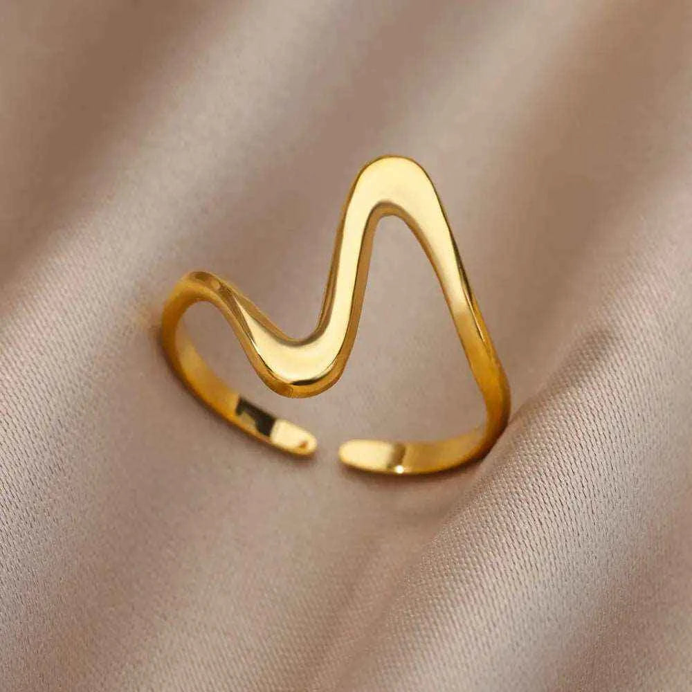 ANEL AJUSTÁVEL PRIMAVERA E NATUREZA BANHADOS EM OURO 18K ANF 678 - ANF 703 (DIVERSOS)