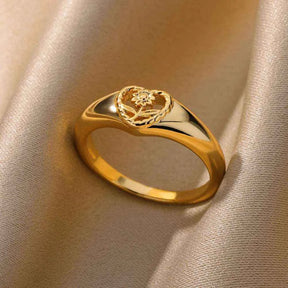 ANEL AJUSTÁVEL PRIMAVERA E NATUREZA BANHADOS EM OURO 18K ANF 678 - ANF 703 (DIVERSOS)