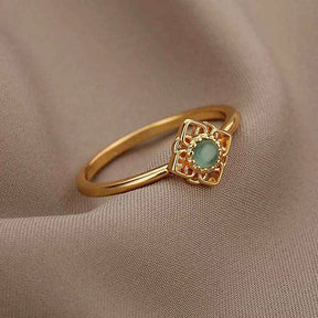 ANEL AJUSTÁVEL PRIMAVERA E NATUREZA BANHADOS EM OURO 18K ANF 678 - ANF 703 (DIVERSOS)