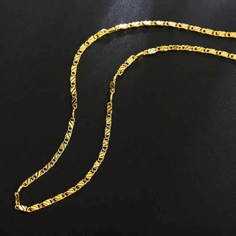 CORRENTE BANHADA EM OURO 18K 60CM - COR1029