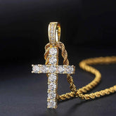 COLAR CRUCIFIXO BANHADO EM OURO 18K - GARGSI178