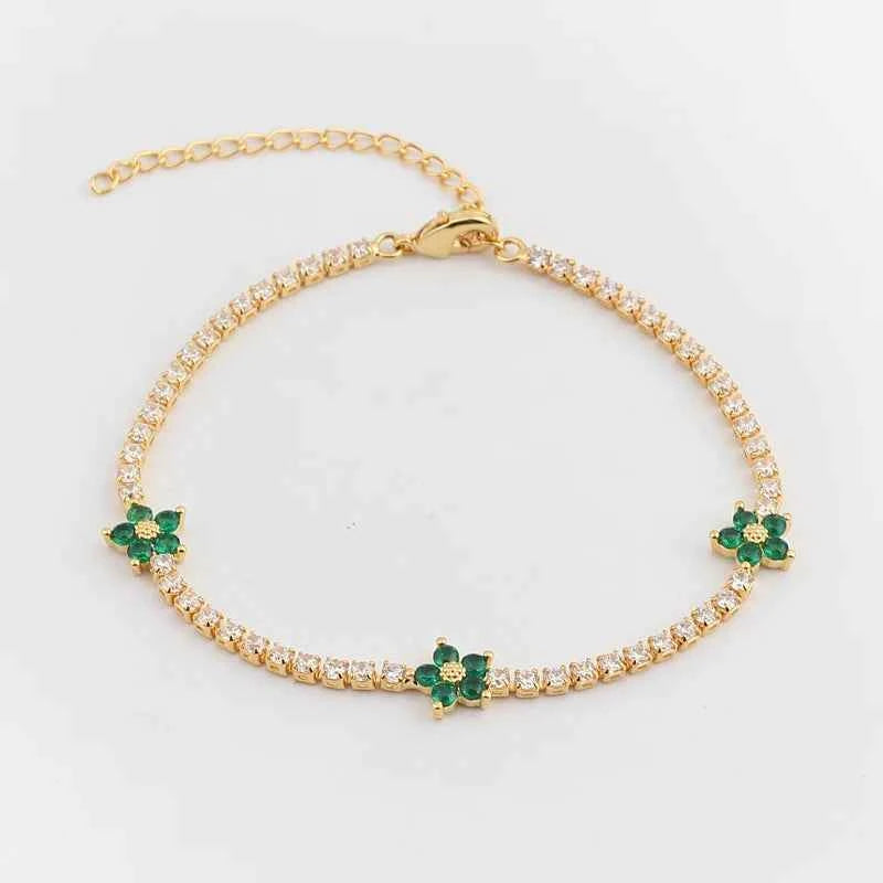 PULSEIRAS AJUSTÁVEIS ESMERALDA BANHADAS EM OURO 18K - PL652 - PL657 (DIVERSOS)