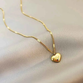 COLAR CORAÇÃO BANHADO EM OURO 18K  - GARGSI009