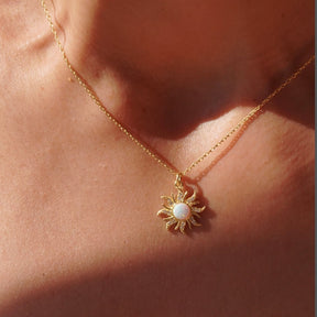 COLAR SOL RAPUNZEL CRAVEJADO BANHADO EM OURO 18K - GARG168