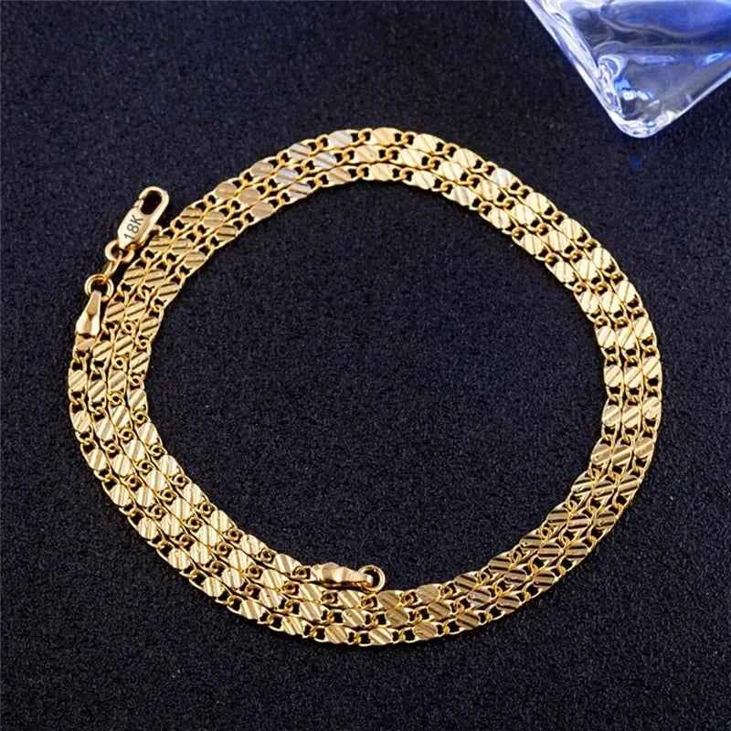 CORRENTE BANHADA EM OURO 18K 60CM - COR1029