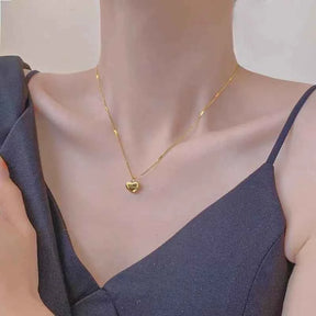 COLAR CORAÇÃO BANHADO EM OURO 18K  - GARGSI009