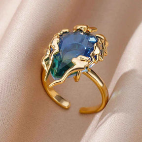 ANEL AJUSTÁVEL PRIMAVERA E NATUREZA BANHADOS EM OURO 18K ANF 678 - ANF 703 (DIVERSOS)
