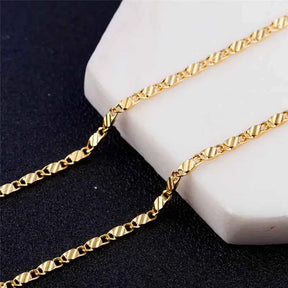 CORRENTE BANHADA EM OURO 18K 60CM - COR1029
