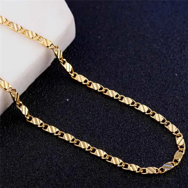 CORRENTE BANHADA EM OURO 18K 60CM - COR1029