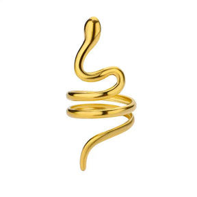 ANEL AJUSTÁVEL COBRAS BANHADO EM OURO 18K - ANF 332 - ANF 345 (DIVERSOS)